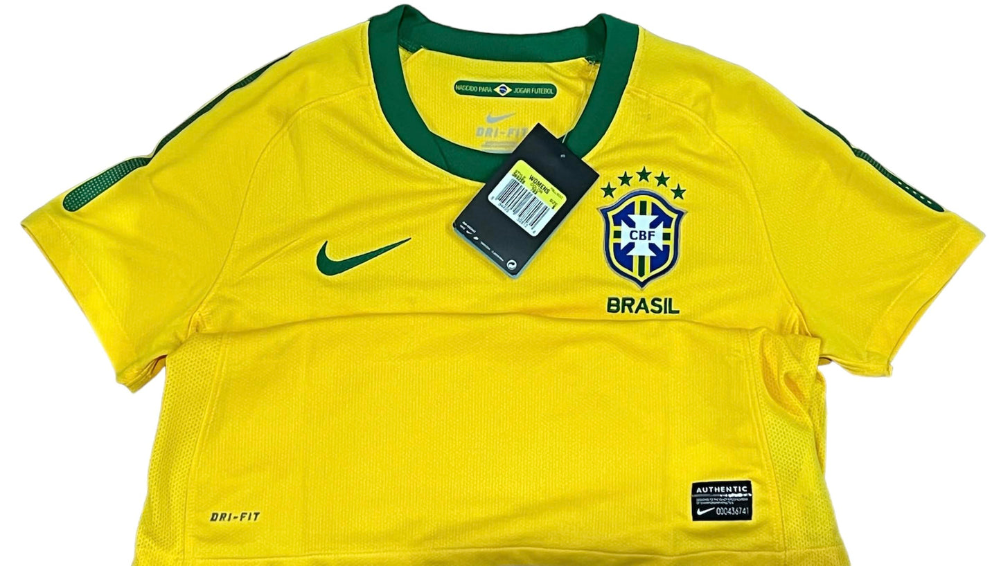 Nike Jersey Playera de la Seleccion de Brasil para Dama Mujer de Local del 2010