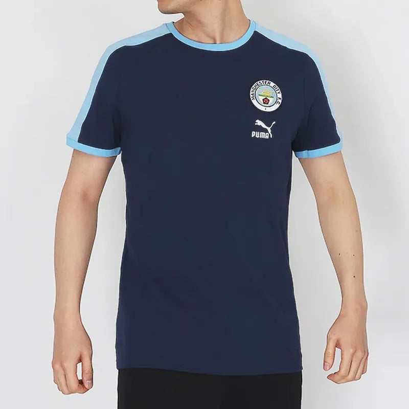 Playera Puma Del Manchester City Heritage T7 Navy Blue