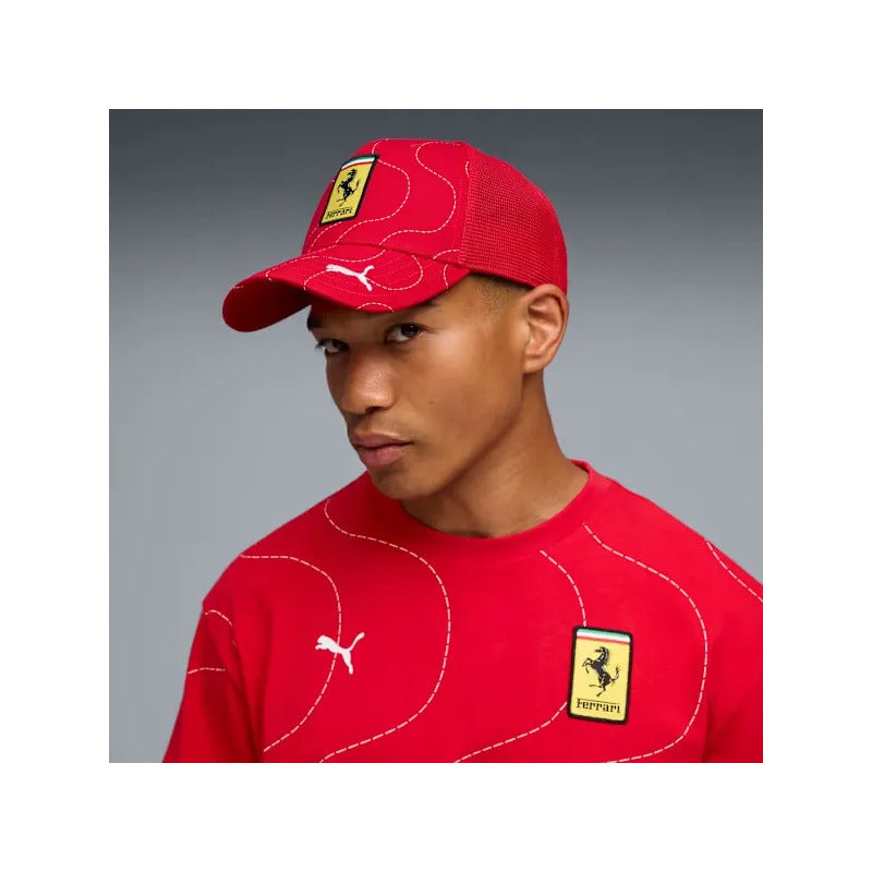 Gorra Cachucha Puma Edicion Esp Monza Formula 1 Ferrari 2026 Rojo Unitalla (correa Ajustable)