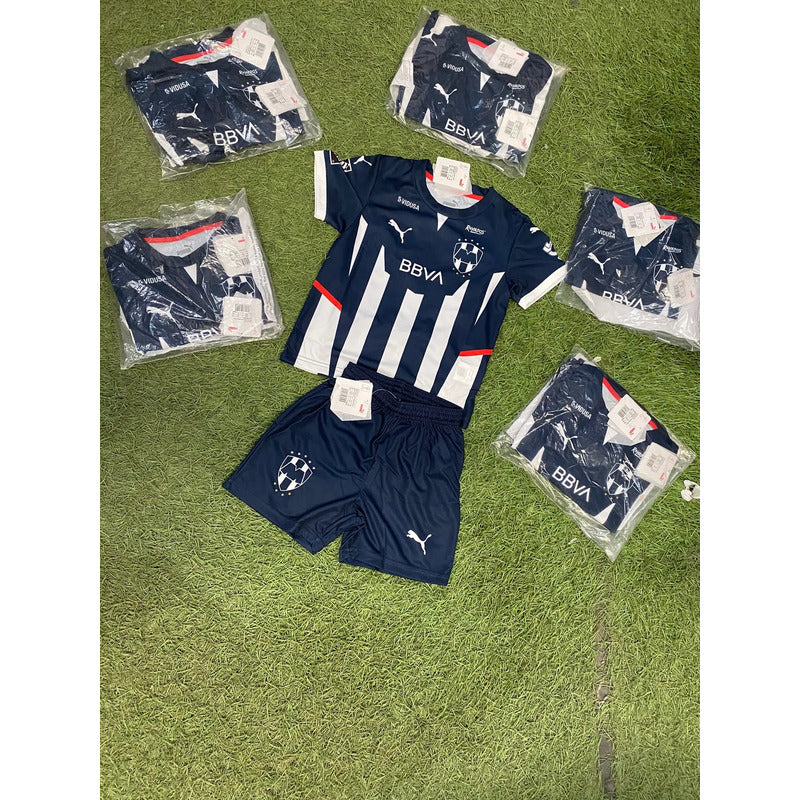 Kit Conjunto Puma De Rayados De Monterrey Para Niños