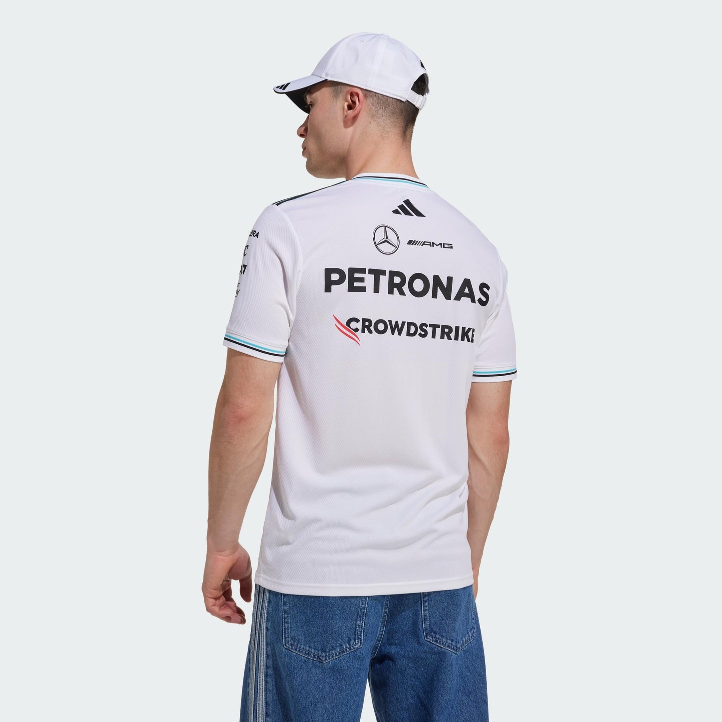 adidas Jersey Playera Oficial DE PILOTO Profesional Mercedes AMG Petronas F1 Team Talla DE Adulto Chico (S)