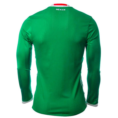 Jersey Adidas Seleccion de México Mabga larga Versión Jugador FMF H Verde Playera para Hombre