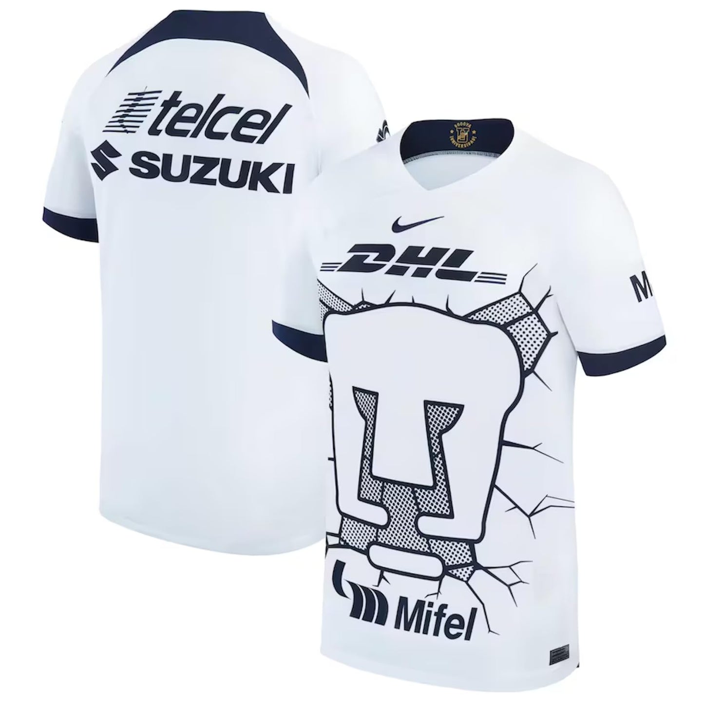Nike Jersey Playera Pumas de UNAM Version Jugador para Hombre Color Blanco