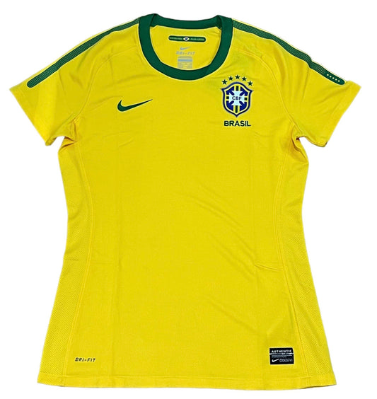 Nike Jersey Playera de la Seleccion de Brasil para Dama Mujer de Local del 2010