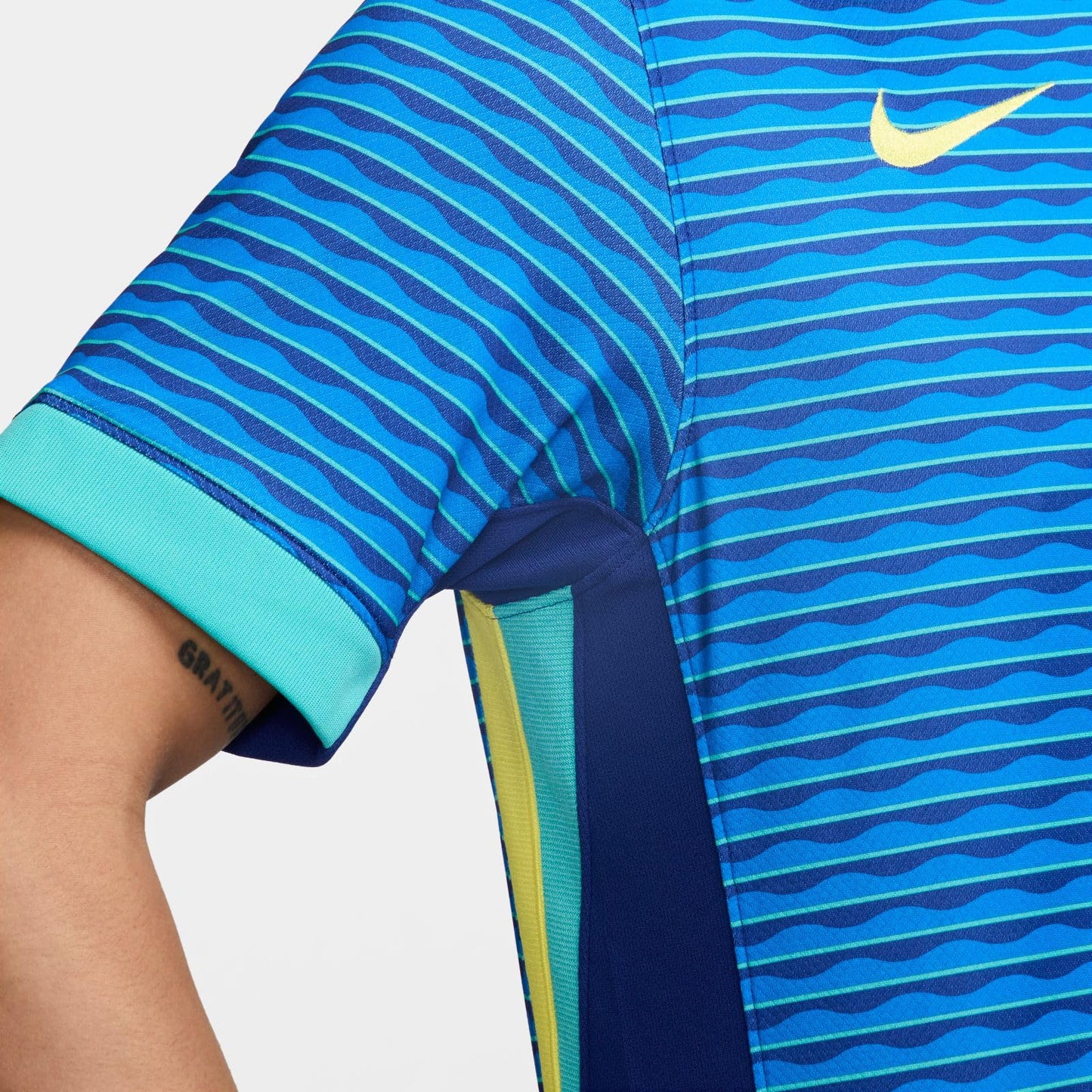Nike Jersey Playera Seleccion Nacional de Brasil de Visitante para Hombre Color Azul