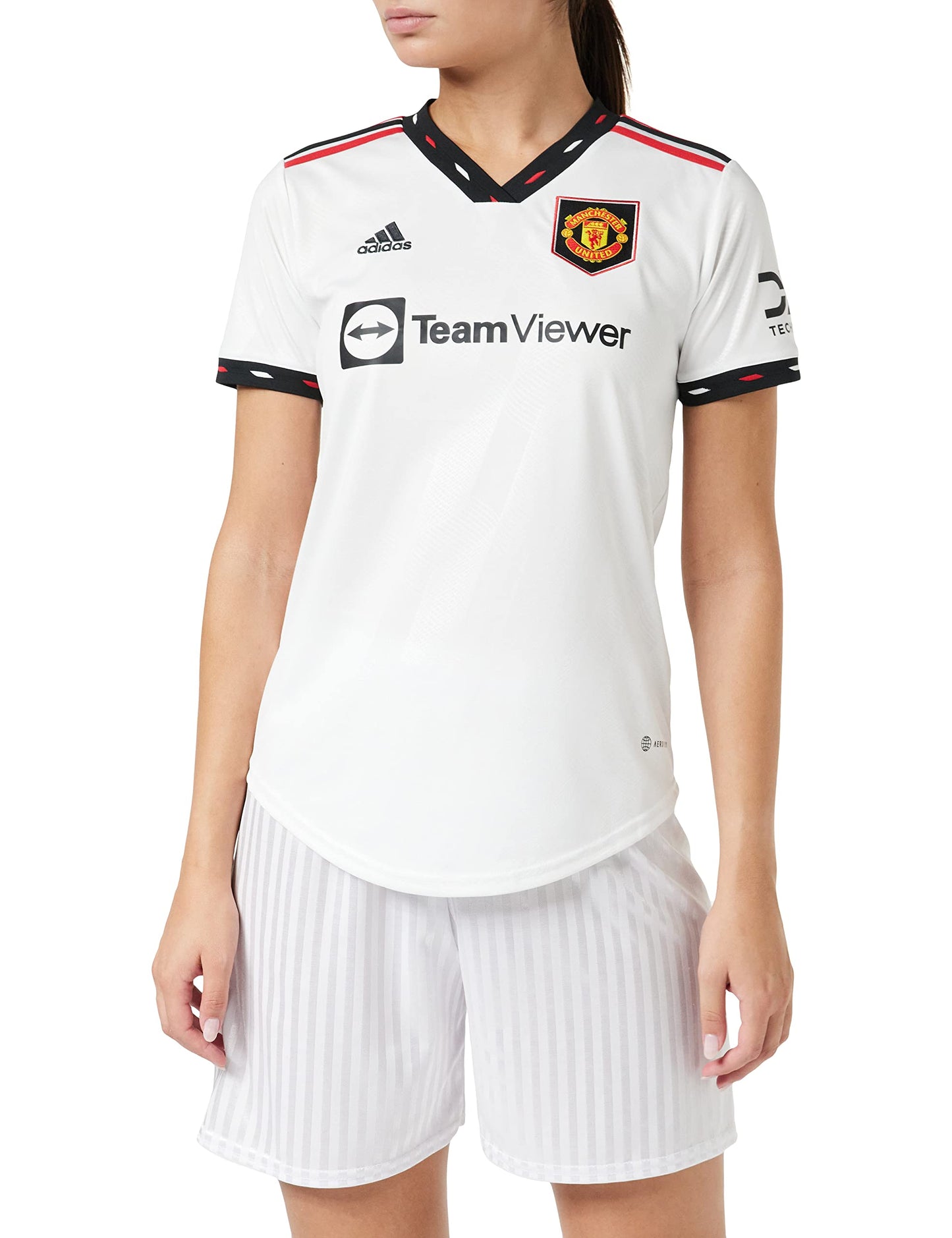 Jersey Playera adidas Jersey Manchester United Para Mujer Away Jersey Mujer Blanco