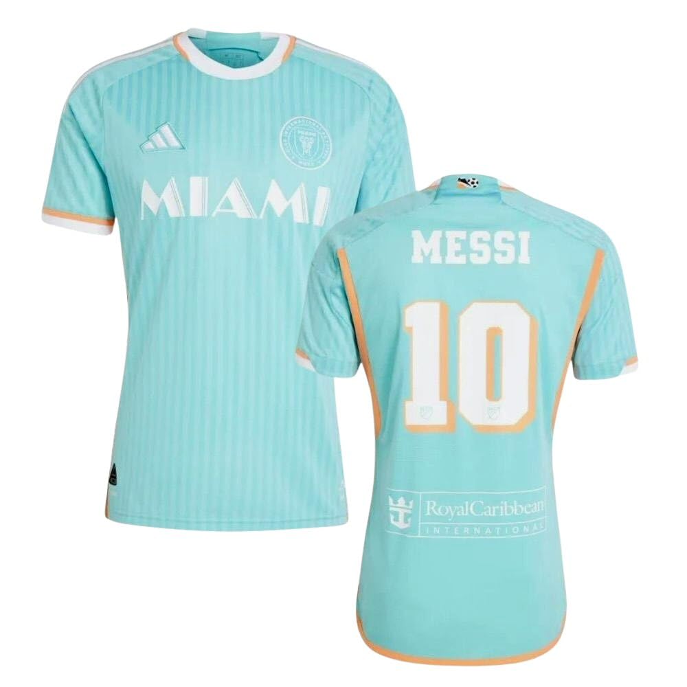Playera adidas Jersey Tercer Uniforme con número y nombre oficial de Messi Inter Miami CF 24