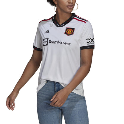 Jersey Playera adidas Jersey Manchester United Para Mujer Away Jersey Mujer Blanco