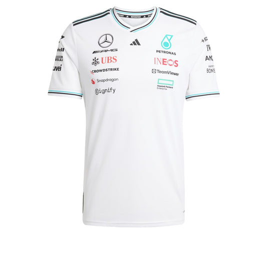 adidas Jersey Playera Oficial DE PILOTO Profesional Mercedes AMG Petronas F1 Team Talla DE Adulto Chico (S)