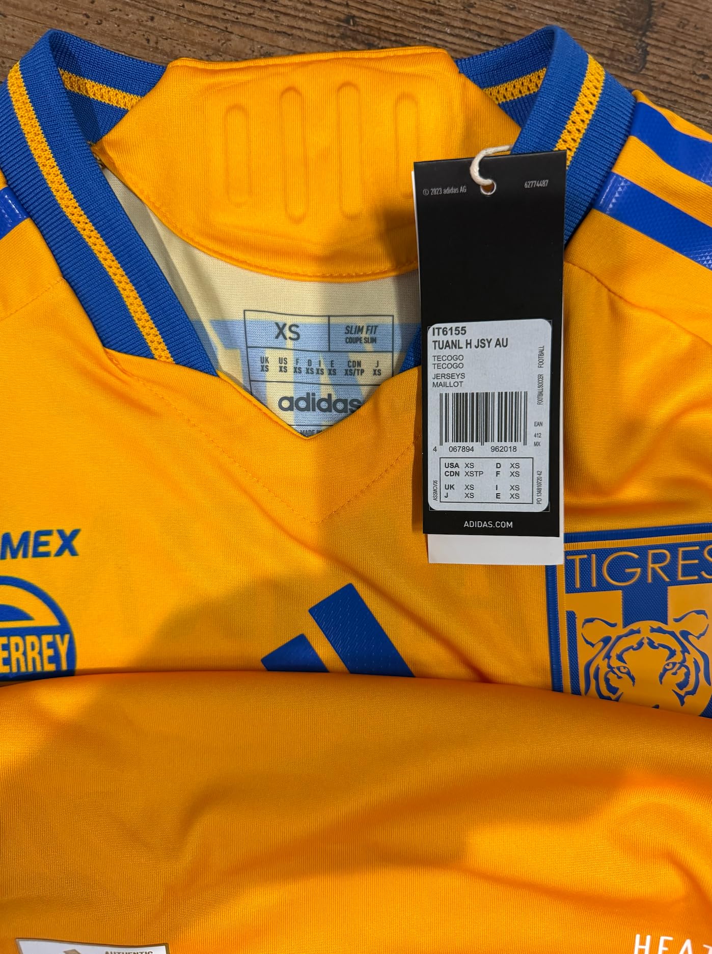 adidas Jersey Playera Tigres de UANL de Local Version Jugador para Hombre