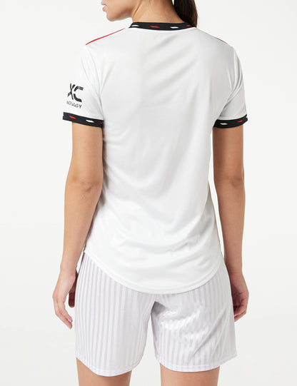 Jersey Playera adidas Jersey Manchester United Para Mujer Away Jersey Mujer Blanco