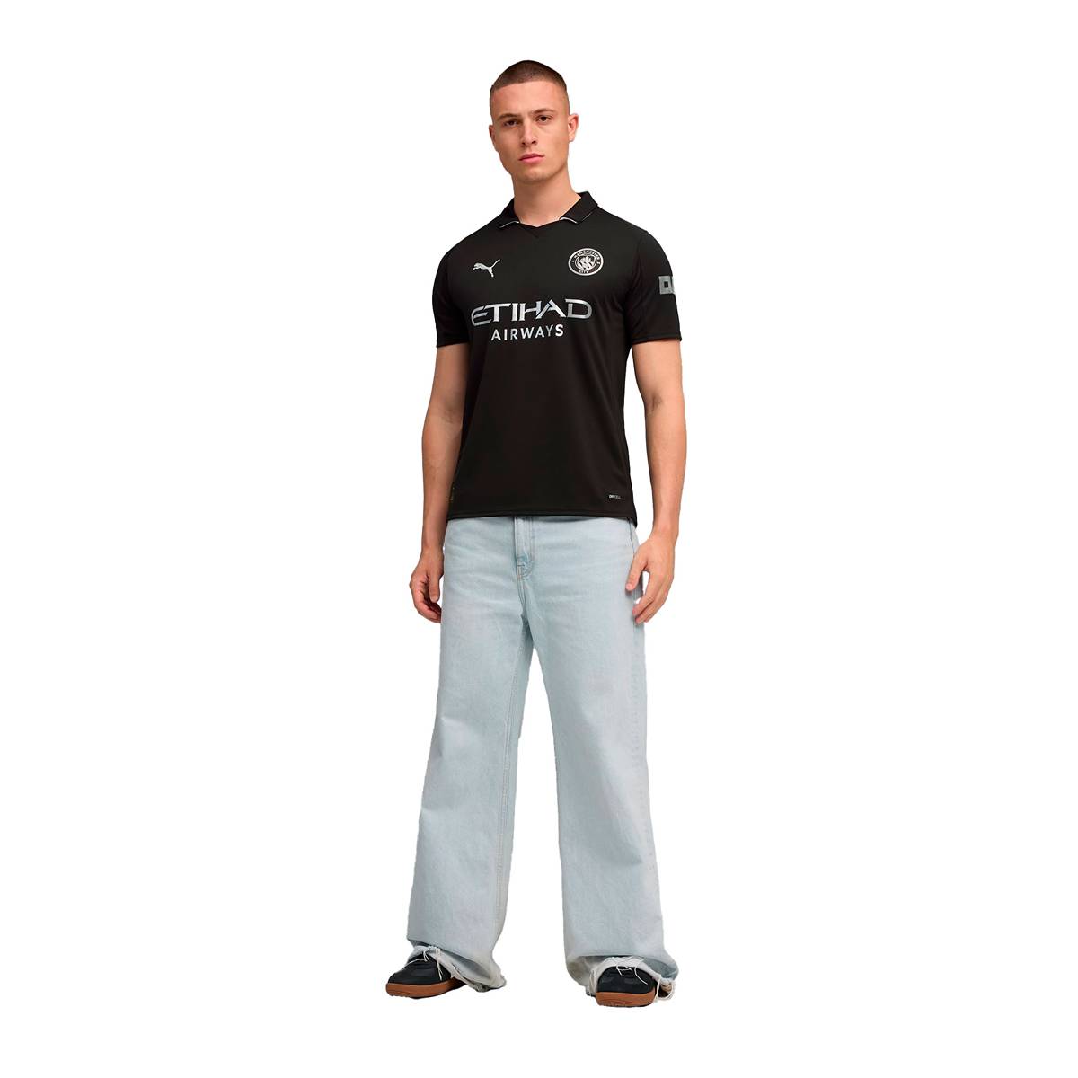 Jersey Playera Puma del Manchester City de Visita Color Negro
