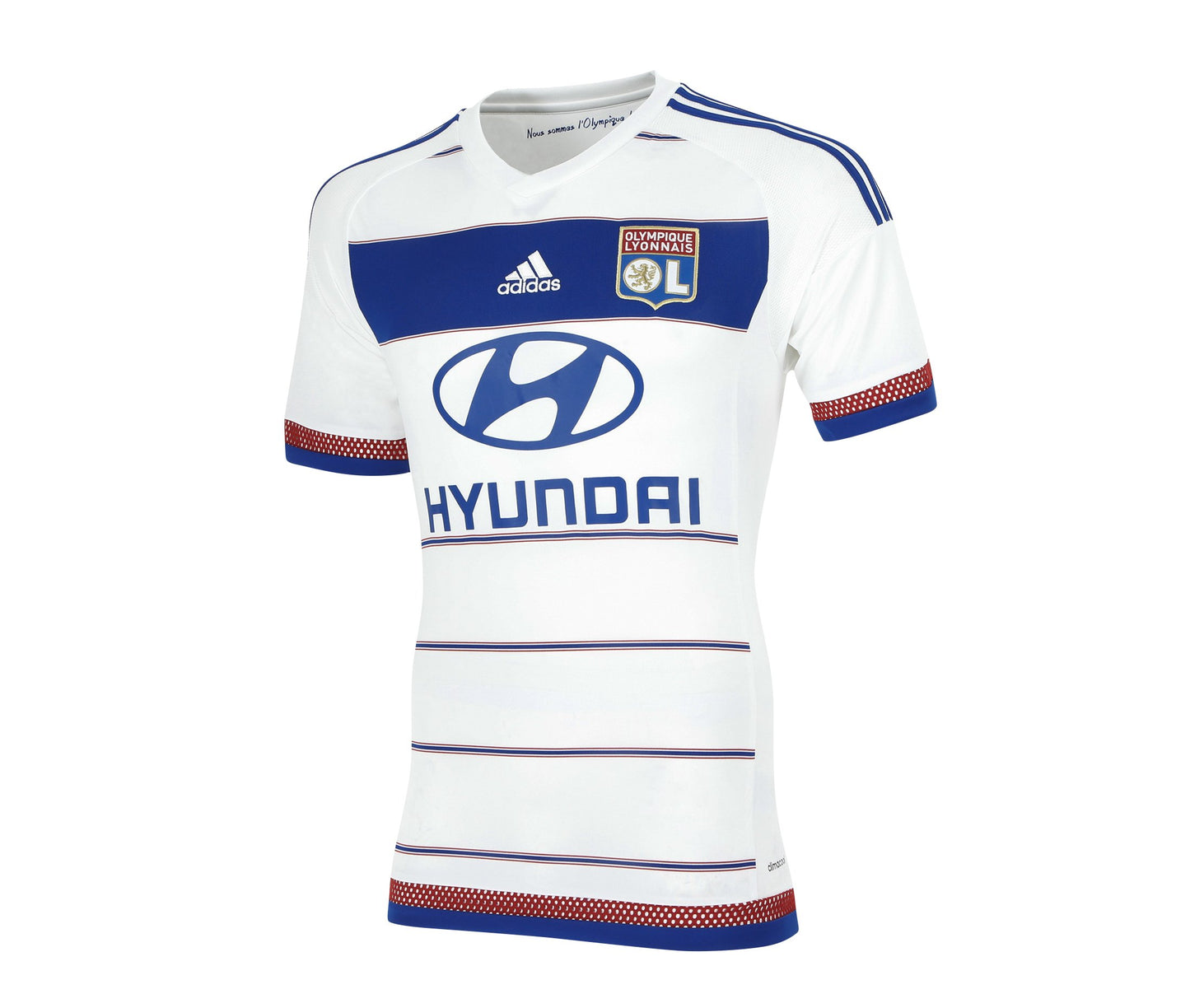 Jersey Playera Adidas 2015-2016 Olympique Lyon Home Football Shirt