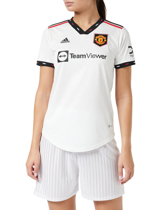 Jersey Playera adidas Jersey Manchester United Para Mujer Away Jersey Mujer Blanco
