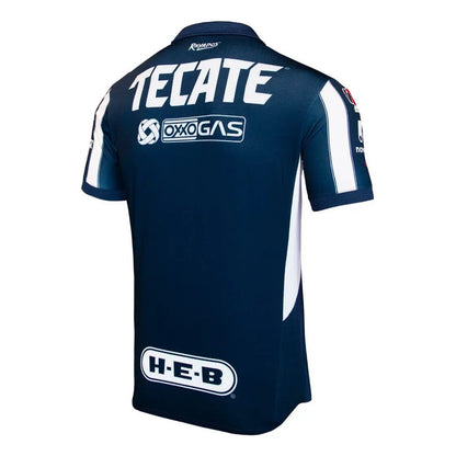 Jersey Playera Puma Rayados Monterrey Version Jugador 2025 Azul Marino Rayas Extra Grande