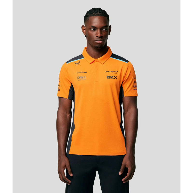 Polo Jersey Castore Mclaren Equipo Formula 1 F1 Talla Chico Naranja Chico