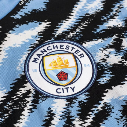 Jersey Playera Puma Del Manchester City Iconic Graphic Tee Azul Acero Mediana