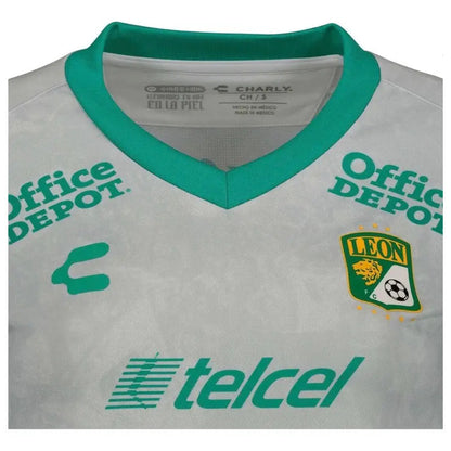 Jersey Charly Del Leon De Visitante  Para Dama Mujer Gris Pequeño (s)