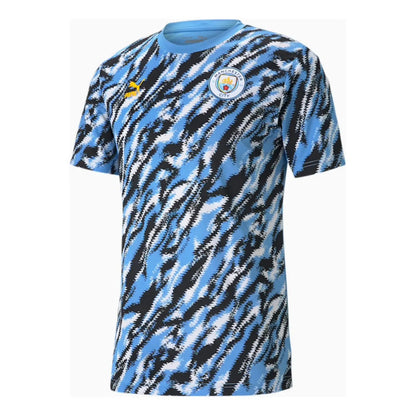 Jersey Playera Puma Del Manchester City Iconic Graphic Tee Azul Acero Mediana