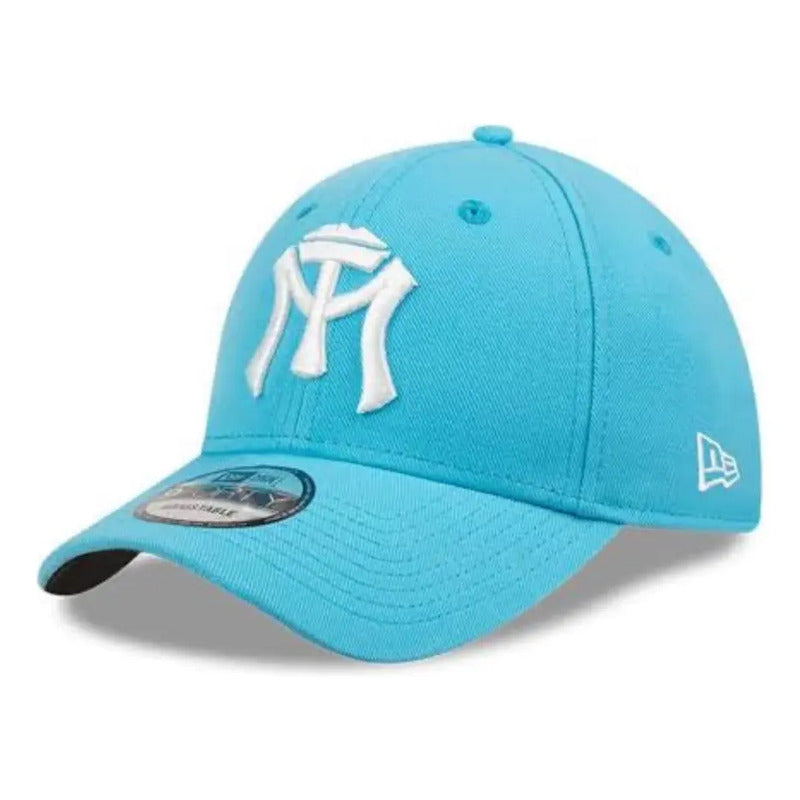Gorra Cachucha New Era De Los  Sultanes De Monterrey Lmb Celeste Lisa Unitalla (correa Ajustable)