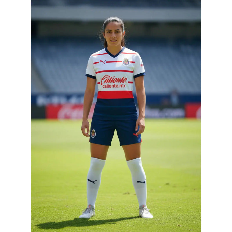 Jersey Puma Chivas Dama Visitante Blanca Mod 762575 01