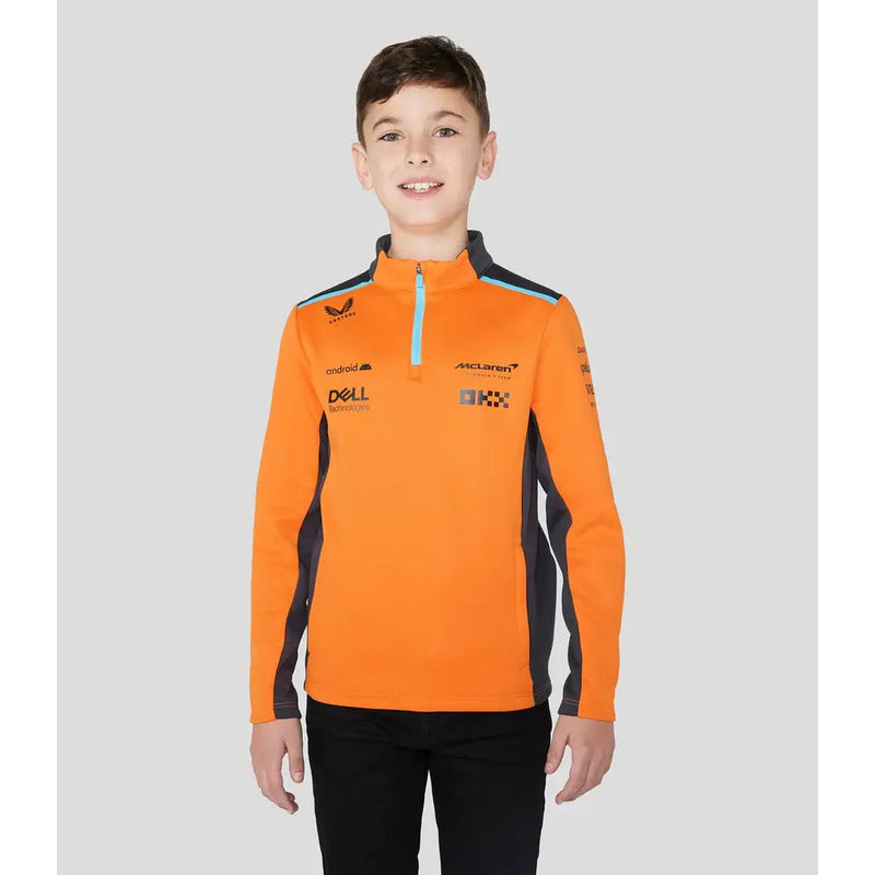 Sudadera Castore Para Niños Unisex Mclaren Formula 1 F1 Mediana (m) Naranja