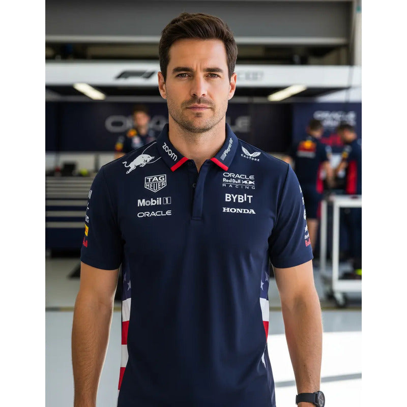 Jersey Playera Castore De Red Bull Edicion Estados Unidos F1