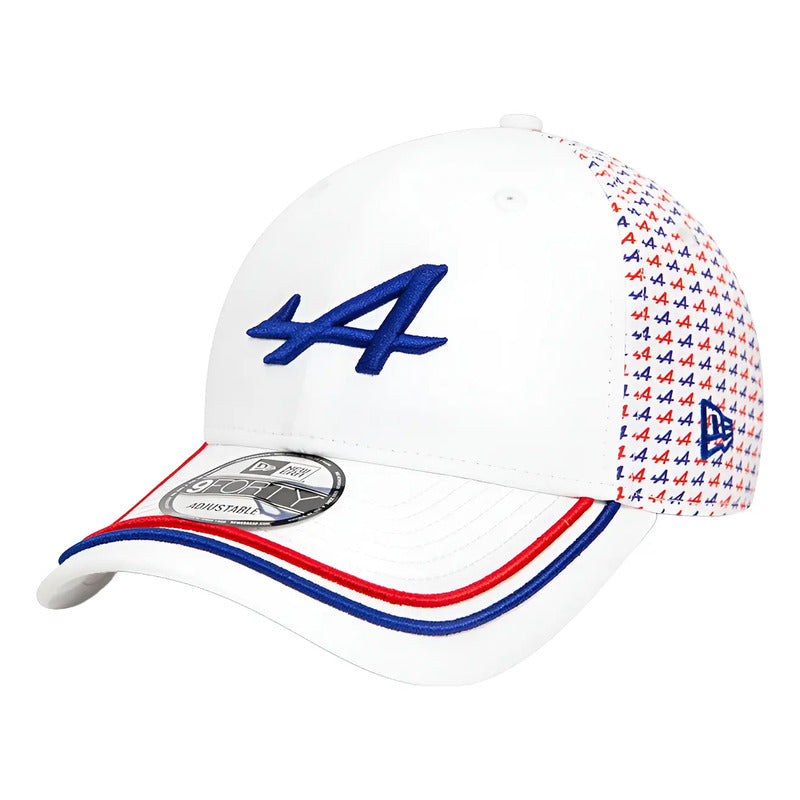 Gorra Cachucha New Era Formula1  Alpine Edición Belgica Blanco Unitalla (correa Ajustable)