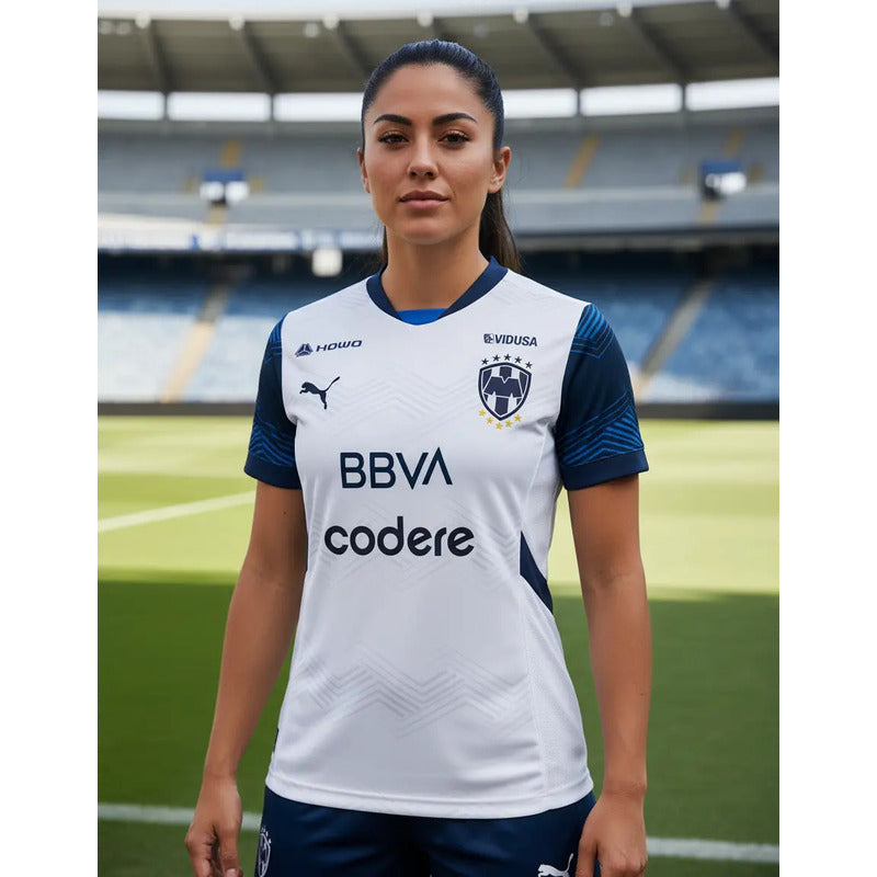 Jersey Playera Puma Visitante De Monterrey Para Dama Mujer..