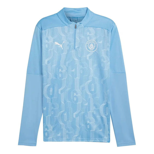 Sudadera Puma Del Manchester City Prematch Zip Top Team Azul Claro Extra Grande (xl)