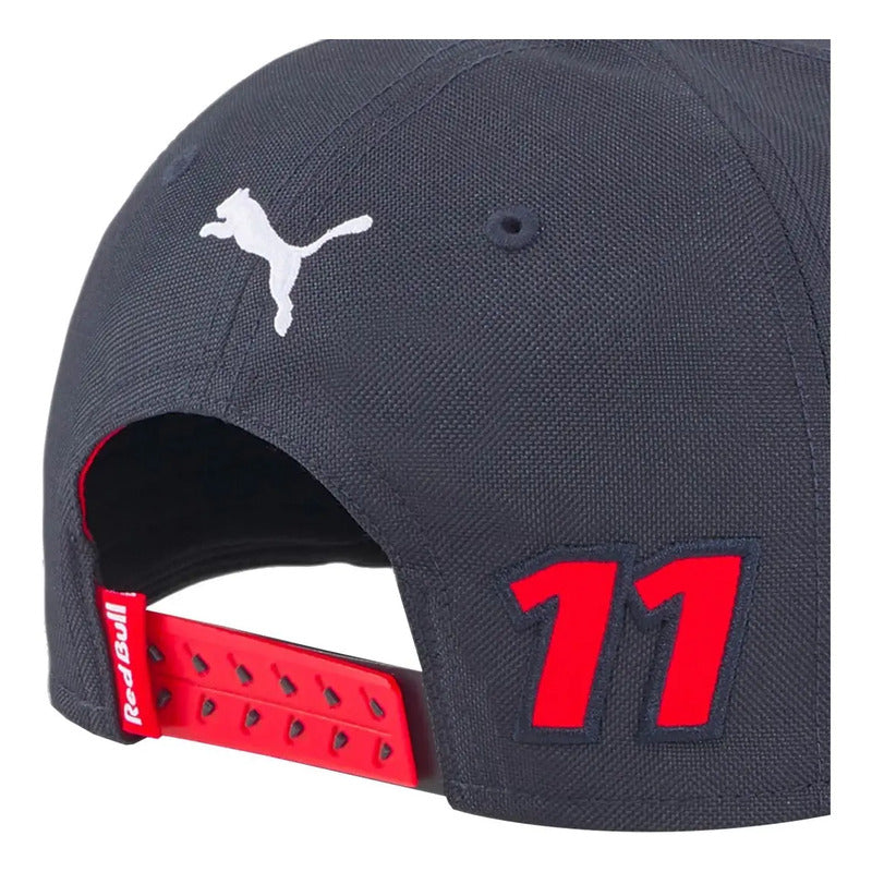 Gorra Cachucha Plana Puma Red Bull Jovenes Niños Checo Perez Azul Oscuro Unitalla (correa Ajustable)