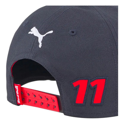 Gorra Cachucha Plana Puma Red Bull Jovenes Niños Checo Perez Azul Oscuro Unitalla (correa Ajustable)