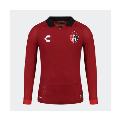Jersey Playera Charly Atlas Visita Manga Larga No Sponsor Rojinegro Grande