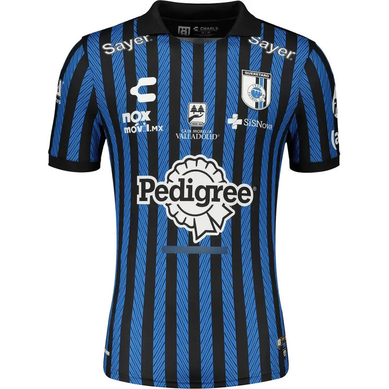 Jersey Playera Charly Del  Queretaro De Local Azul Lisa Extra Grande