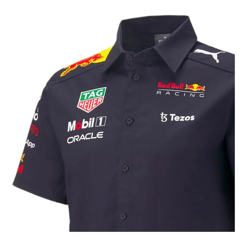 Jersey Playera Puma Polo F1 Red Bull Formula Uno F1 Botones