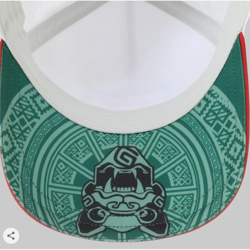 Gorra Puma Gran Premio De México Visera Curva Adultos Blanco Unitalla (correa Ajustable)