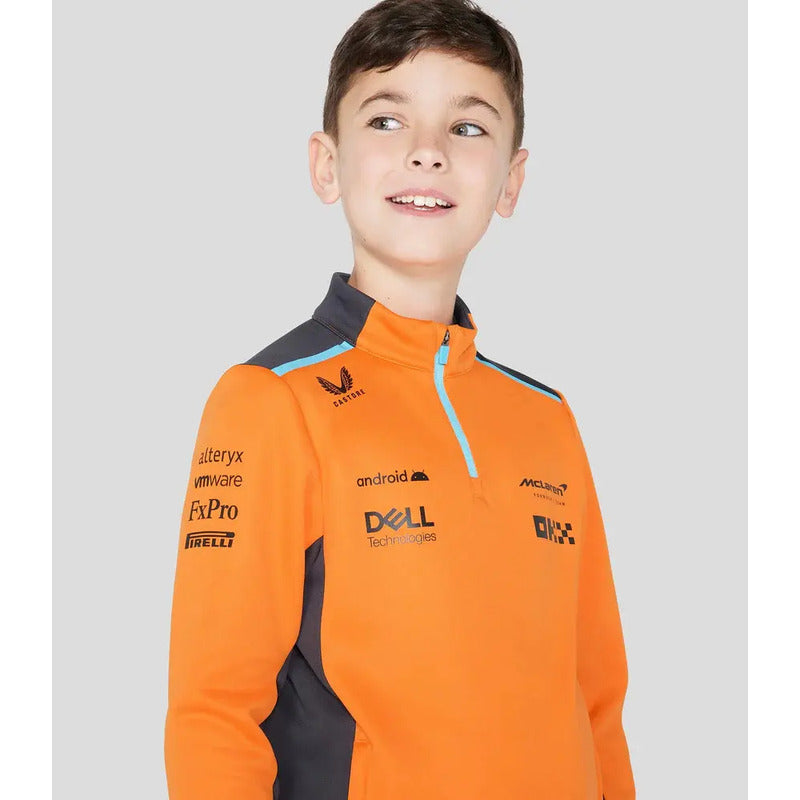 Sudadera Castore Para Niños Unisex Mclaren Formula 1 F1 Mediana (m) Naranja