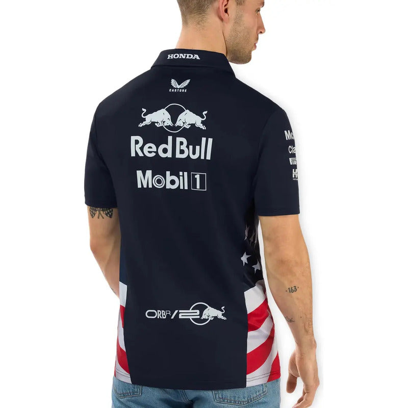 Jersey Playera Castore De Red Bull Edicion Estados Unidos F1