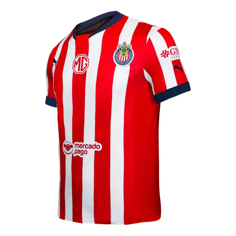 Jersey Playera Puma De Chivas De Niño Visitante Azul Marino