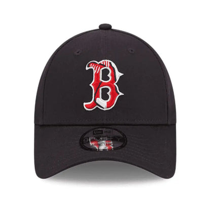 Gorra Cachucha New Era De Boston Red Sox Medias Rojas Azul Marino Unitalla (correa Ajustable)