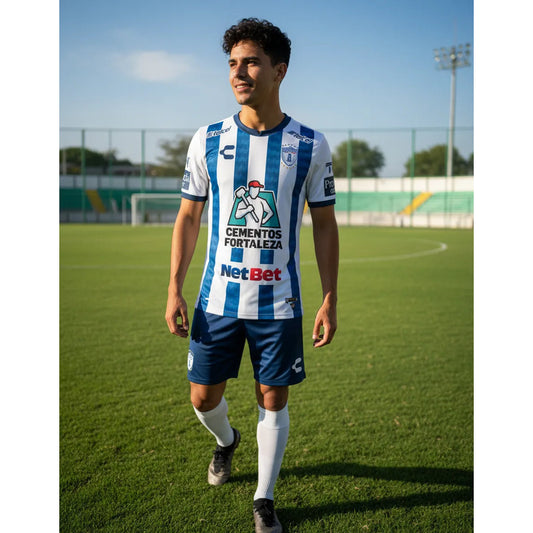 Jersey Playera Charly Del Pachuca De Local Blanco De Local