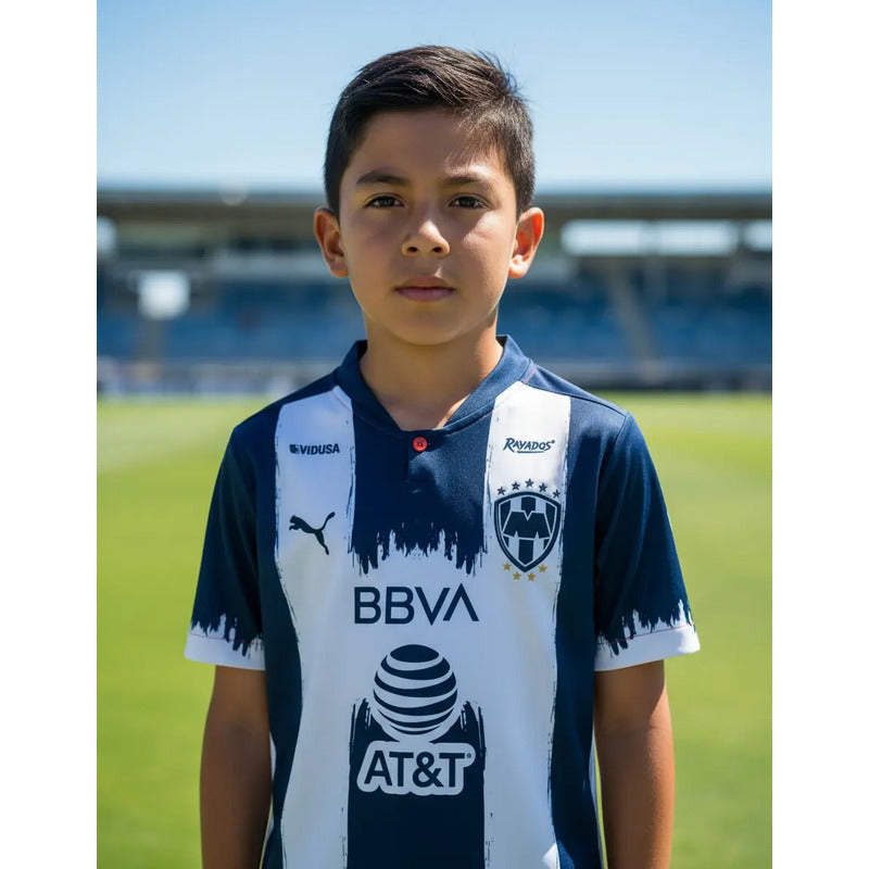 Jersey Playera Puma De Rayados De Monterrey  Para Niños