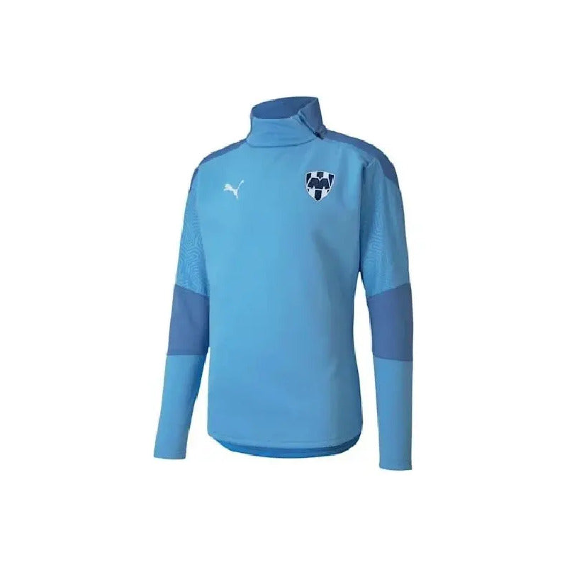 Sudadera Puma De Rayados De Monterrey Training Fleece Lb Azul Claro Pequeño (s)