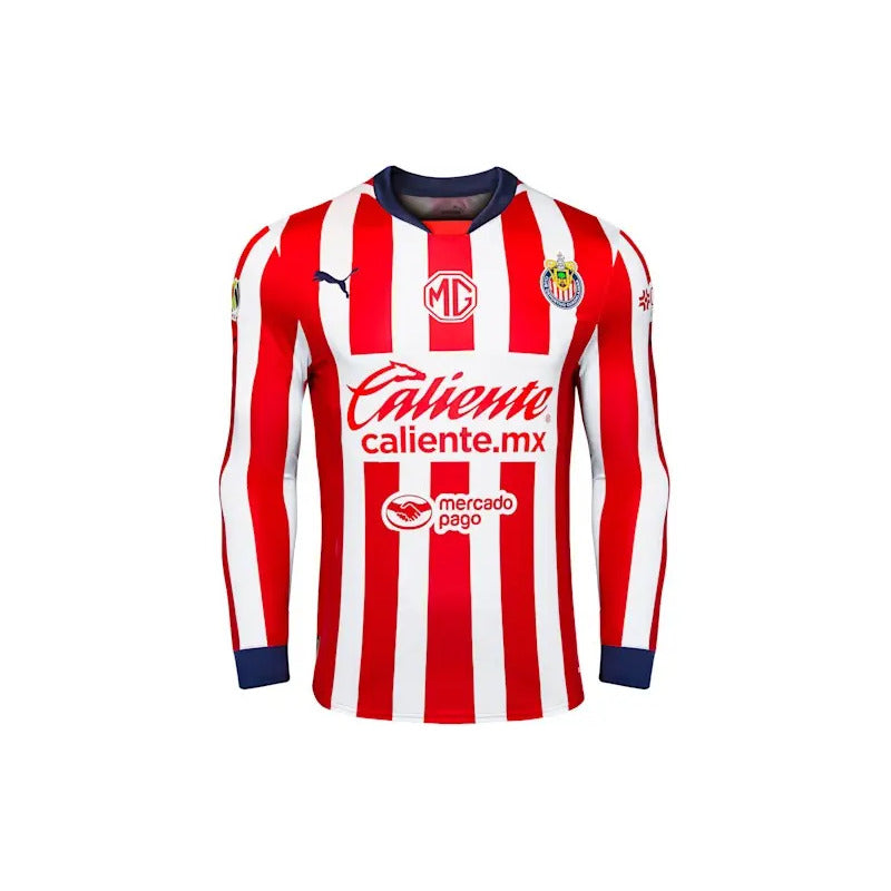 Jersey Playera Puma De Chivas Manga Larga Version Jugador