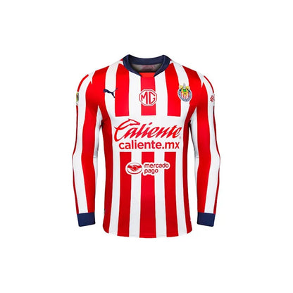 Jersey Playera Puma De Chivas Manga Larga Version Jugador