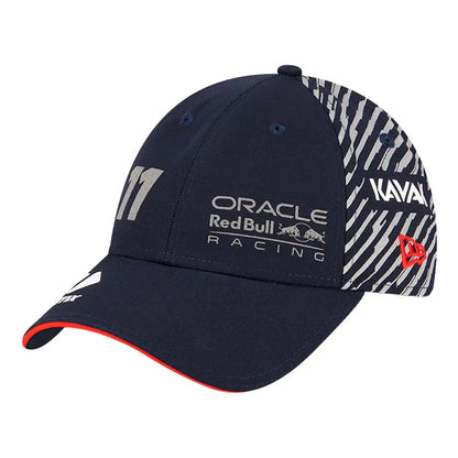 Gorra Cachucha  Red Bull Checo Perez  Las Vegas Formula 1 F1 Azul Oscuro Unitalla (correa Ajustable)