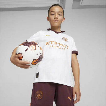 Jersey Playera Puma Del Manchester City Para Niños Wth Blanco 5 Años