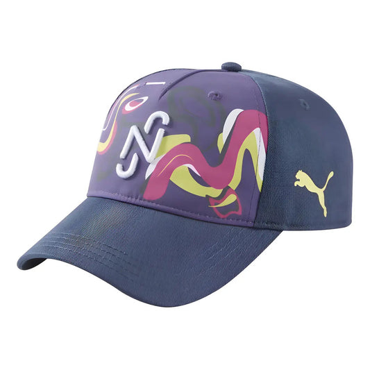 Gorra Cachucha Puma De Neymar Jr Unisex Color Negro Diseño De La Tela Rayas Talla Unitalla (correa Ajustable)