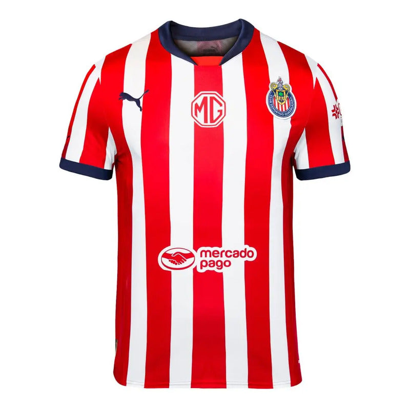 Jersey Playera Puma De Chivas De Niño Visitante Azul Marino