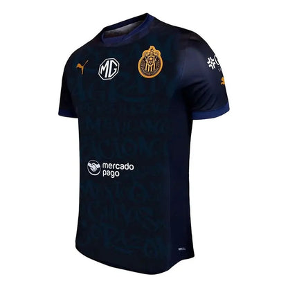 Jersey Playera Puma Chivas Guadalajara Visitante Niño Azul